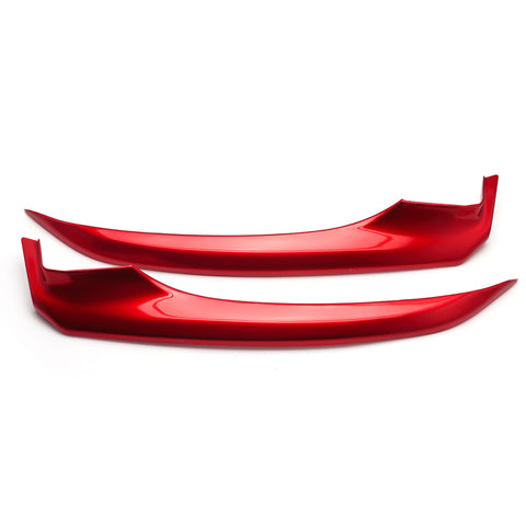 Red Front Bumper Lip Corner Spoiler Decor Trim For Toyota Camry 2018 2019 SE XSE