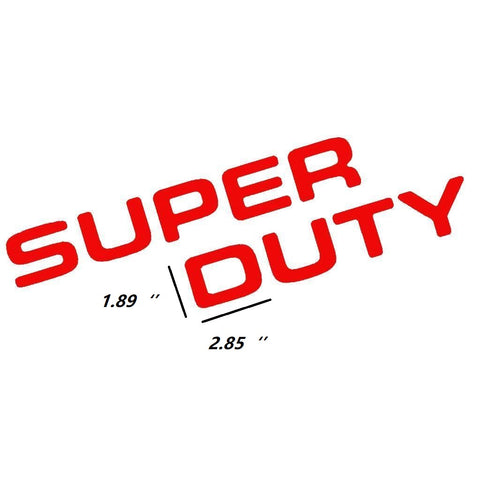 Brushed Gold \ Brushed Silver \ Matte Black \ Glossy Black \ Glossy Red Thin Vinyl Super Duty Letters Decal Stickers For Ford F-250 F-350 F-450 F-550 2008-2016 Front Grille Hood