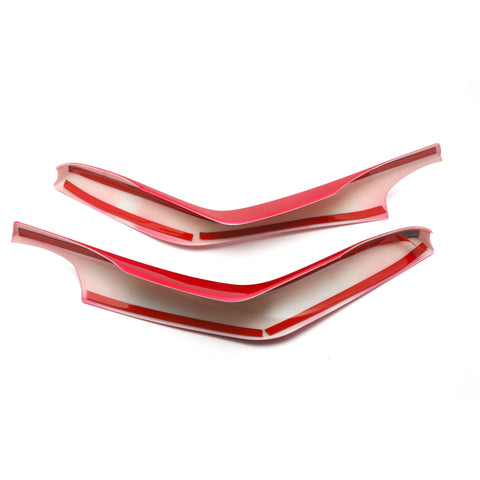 Red Interior Center Consoles Gear Shift Panel Side Molding Strip Cover Decoration Trim for Honda Civic 10th Gen 2016 2017 2018 2019 2020