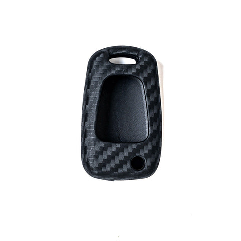 Carbon Fiber Pattern Remote Key Fob Cover Full Protection Key Case Holder for Hyundai Kia K2 K5 Flip Folding Smart Key