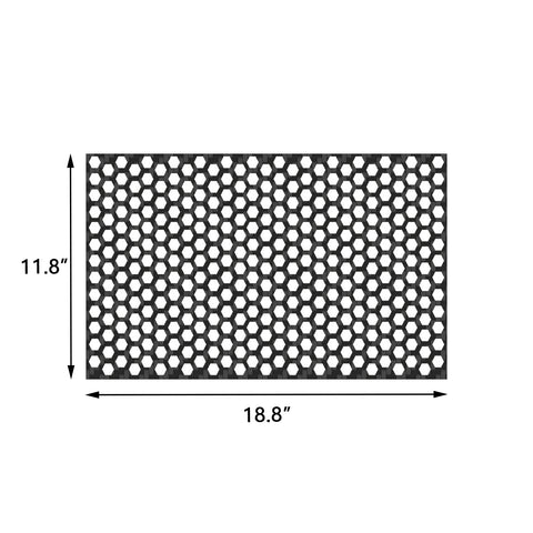 2pcs PVC Exterior Tail Brake Light Lamp Cover Honeycomb Sticker Universal for Cars 18.8'' x 11.8'' (Carbon Fiber Style)