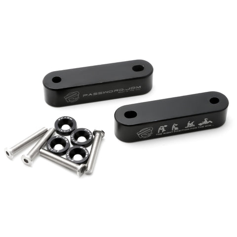 Red / Gold / Blue / Black / Neo / Silver Hood Spacer Riser Kit for Honda Civic Acura Integra, Aluminum Alloy Billet Car Hood Vent Spacer Riser Modification Set