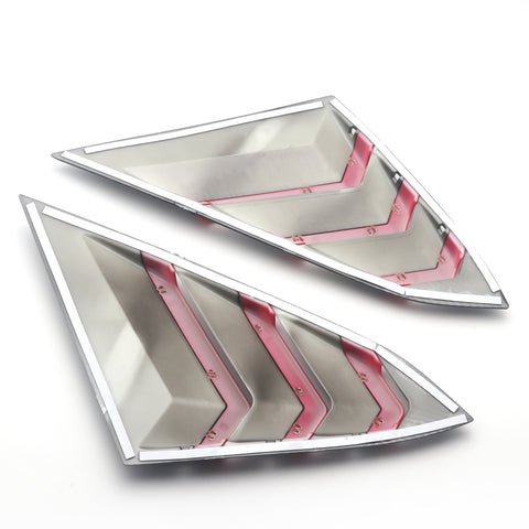 for Honda Civic 2016-2019 Side Window Scoop Louver Cover Trim, ABS Carbon Fiber Quarter Side Window Vent Louver Windshield Sun Shade Cover