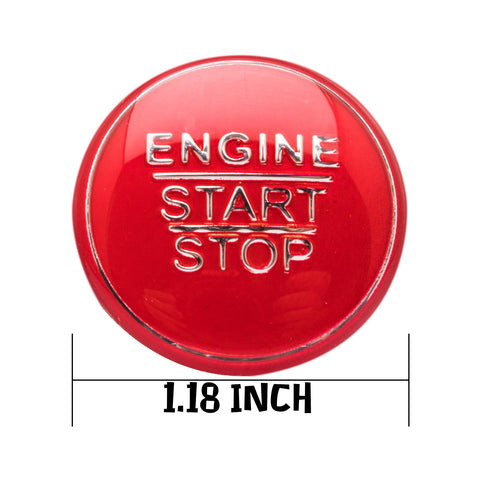 Blue / Black / Red Keyless Engine Push Start Stop Button Cap Trim for Toyota Camry Tacoma Corolla Prius Avalon Yaris
