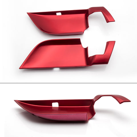 4x Red ABS Car Interior Door Handle Bowl Cover Trim Decor for Honda Accord 2018 2019