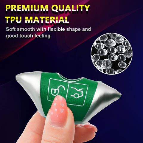 For Mercedes Benz Key Fob Cover, Key Fob Case for Mercedes Benz C E M S CLA CLS CLK GLC GLK G Class Soft TPU Full Cover Protection Smart Remote Keyless Entry Key Fob Shell, Green