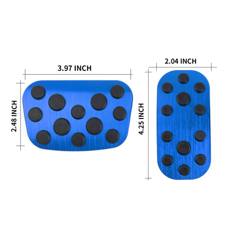Blue Brake and Gas Accelerator Foot Pedal Cover Trim For Corolla Cross 2020-2023