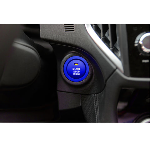 Blue Engine Push Start Button w/Ring Cover Trim For Subaru WRX STI Crosstrek BRZ