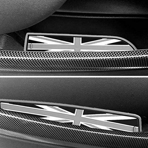 7pcs / 4pcs Union Jack UK Flag Cup Holders Coasters and Side Door Mats SET For MINI Cooper