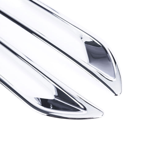 Rear Bumper Tail Reflector Fog Light Lamp Cover Trim ABS Chrome Auto Car Accessories 2PCS for Toyota RAV4 XA50 2019-2024