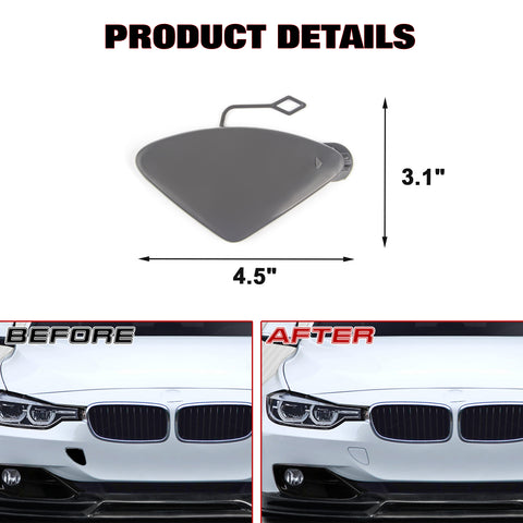 Front Bumper Tow Hook Cap Cover For BMW 3 Series F30 F31 320i 328i 335i 2013-15