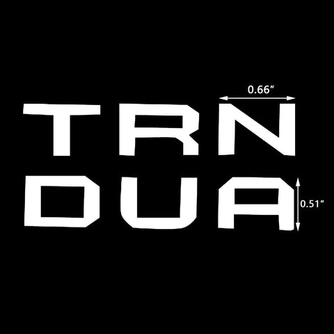 Red / White Dashboard Radio Letter Insert Overlay Vinyl Decal Sticker for Toyota Tundra 2014-2019