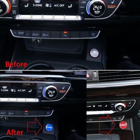 Eject and Nitrous Cigarette Lighter Push Buttons Plug Replacement Covers, Fit Cars Trucks SUVs with 12V Power Source