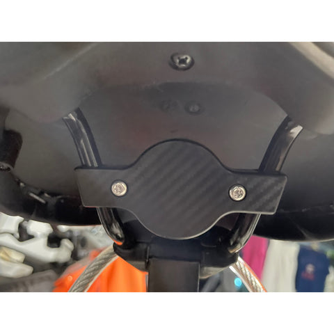 Carbon Bicycle Saddle Hidden Airtag Anti-theft Tracker Protective Cover Holder (Screw Style)