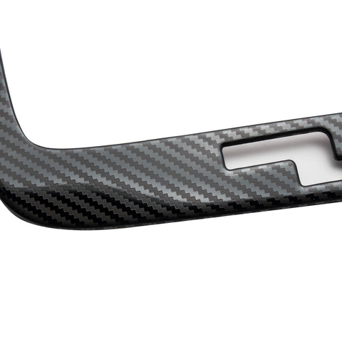 5pcs Carbon Fiber Pattern Stainless Steel Car Gear Shift Knob Console Panel Trims Cover Cup Holder Frame Cover for 2019 2020 2021 Toyota Corolla ((Regular Gasoline Version, Not fit Hybrid Version))