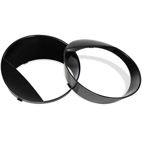 for Jeep Wrangler JL 2007-2017 Headlight Cover - Angry Bird Mad Eyes Insert Ring Trim Clip-in Bezels