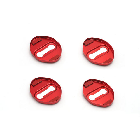 4pcs Blue/Black/Red/Silver Door Lock Cover Stainless Steel Car Door Lock Latches Cover Protector for Toyota Camry 2006-up