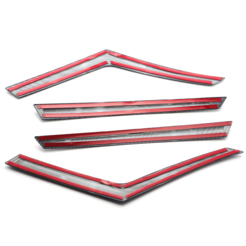 for Toyota Camry 2018-2024 Taillight Brake Light Eyebrows Strip Cover Trim, Carbon Fiber Style Rear Lamp Eyelid Molding Decoration