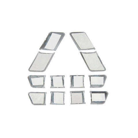 Car Seat Memory Button Patch Sticker Trim Inner Door Lock Unlock Adjust Switch Button Cover Cap Decoration for Mercedes Benz A B C E Class CLA C117 GLA X156 GLE GL GLS ML GLK GLS CLS
