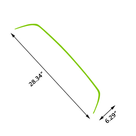 Glossy Red / Fluorescent Yellow / Fluorescent Green Front Grille Pinstripe Vinyl Sticker, Pre-cut Styling Front Hood Panel Edge Molding Trim Decal for Subaru WRX STI 2015-2017