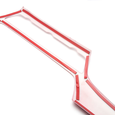 ABS Carbon Fiber / Red ABS Car Dashboard AC Switch Button Panel Frame Cover Trim for Honda Accord 2018 2019