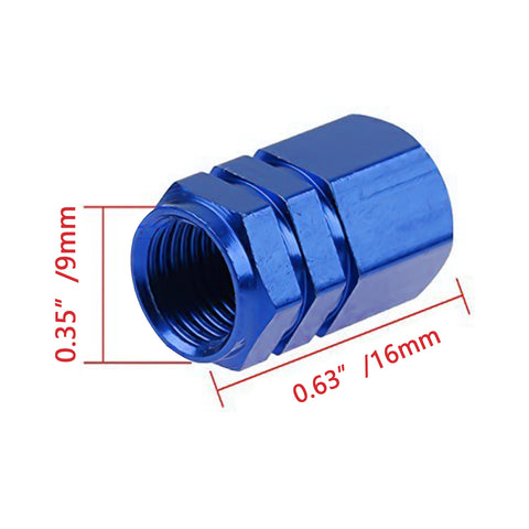4pc Gun Metal / Chrome Silver / Black / Gold / Purple / Blue / Red Car Bike Wheel Tire Valve Stem Caps Dust Cover Alloy Universal Fit
