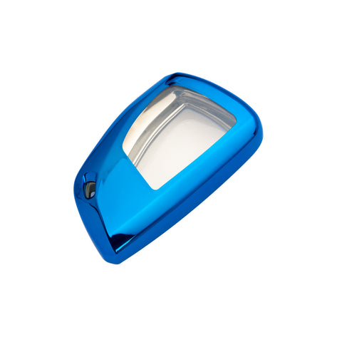 Blue Soft TPU Full Protect Remote Key Fob Cover For Chevrolet Suburban 2021-2022