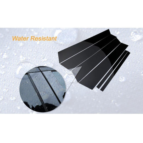 Glossy Black Car Door Pillar Posts Piano Trim Cover for BMW 5 Series F10 2011-2017