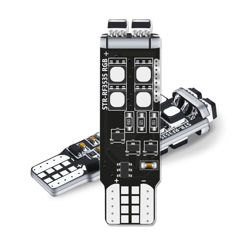 T10 10-SMD RGB LED Color Light Bulbs For Subaru WRX Forester 15-20 Parking Light