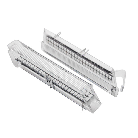 2x Smoked/ Clear Lens LED Turn Signal Light Side Marker View Mirror Indicator Lamp for Ford F-150 2004-2014 - Chrome housing