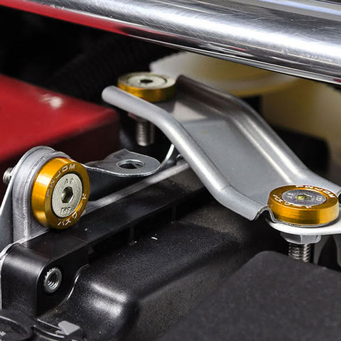 20PCS CNC Billet Aluminum Engine Bolt Bay Screw Washer Dress Up Kits (Gold)