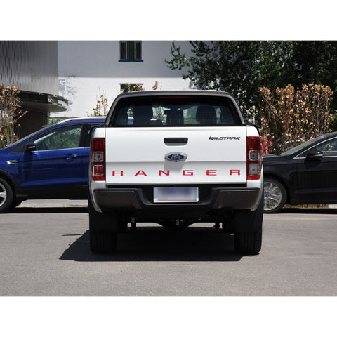 Matte Black / Red / White / Silver Rear Trunk Tailgate Vinyl Decal Insert Letter Sticker for Ford Ranger 2019