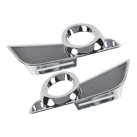 Chrome Front Fog Light Cover Trim Decoration for Toyota Highlander 2017+ Facelift