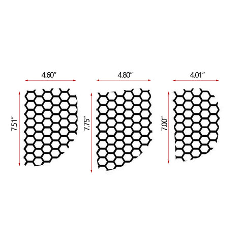 for Ford Mustang 2015-2019 Rear Tail light Lamp Honeycomb Sticker Vinyl Decal Trim, Car Exterior Accessories