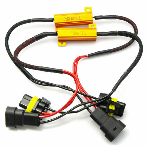 9006 9005 9012 LED Headlight Canbus Error Free Anti Flicker Resistor Canceller
