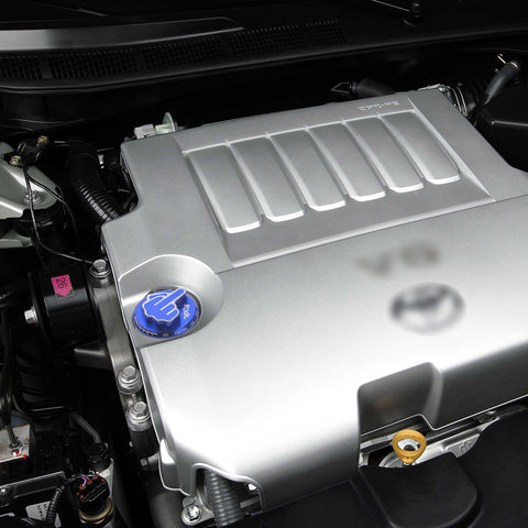 JDM Blue Alloy Screw-In Middle Finger Oil Filler Tank Cap Valve Cover For Toyota