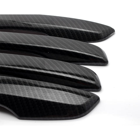 Sporty Carbon Fiber Style Door Exterior Handle Cover Trim Protector for Honda Civic 2006-2011, Fit Honda Pilot 2009-2015