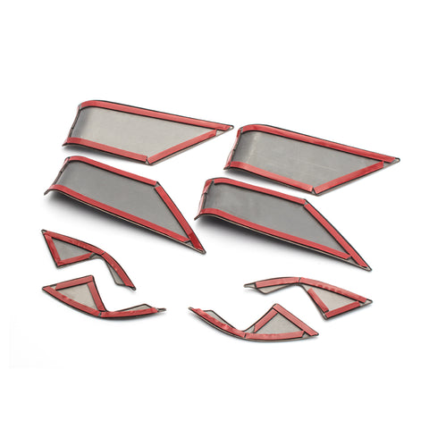 8pcs ABS Carbon Fiber Car Interior Door Handle Bowl Cover Trim Frame Decor for Toyota Camry 2018-2024