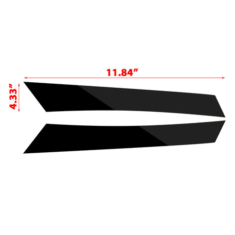 Glossy Black Side Fender Vent Vinyl Sticker for Subaru WRX STI Sedan 2015-2021