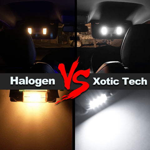 4x White 6K 1.72" 42mm 578 211-2 6411 LED Bulbs For Car Interior Map Dome Lights