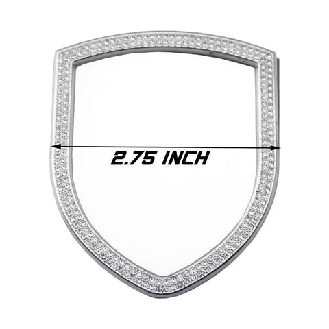 Luxury Silver Front Hood Logo Trim Decor Cover for Porsche Cayenne 911 Macan Panamera