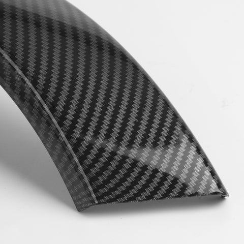 4pcs Interior Door Pull Handle Armrest Grab Cover Trim Strip For BMW 3 4 Series F30 F31 F34 F36, Carbon Fiber Style