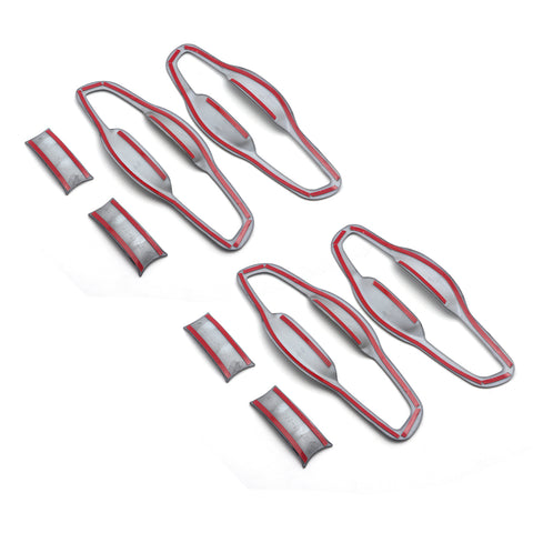4pcs for Honda CR-V CRV 2017 2018 2019 2020 2021 Door Handle Bowl Panel Cover Trim, Carbon Fiber Style Side Door Handle Protector