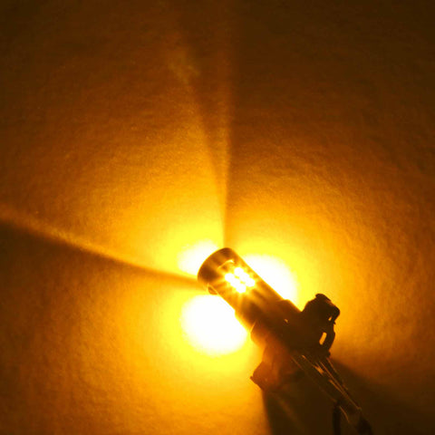 Amber PY24W 5200 Bulb Bright For BMW Audi Land Rover LED Front Turn Signal Light