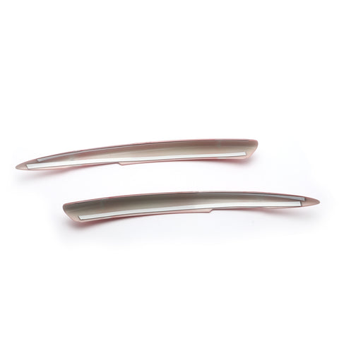 2pcs Red ABS Rear Fog Light Lamp Cover Moulding Trim for Honda Civic 2016-2019