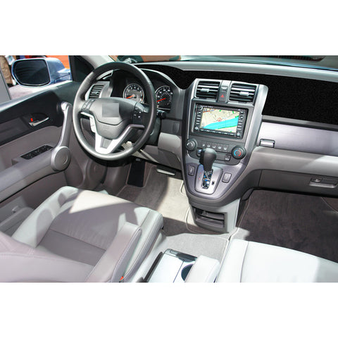 Center Console Dashboard Mat Pre-Cut Non-Slip Sunshield Sun Glare Protector Dash Carpet Pad Black Cover Compatible with Honda CR-V CRV 2007-2011