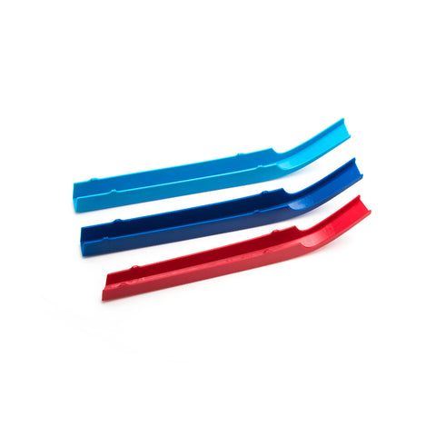 3pcs M-colored Grille Kidney Insert Trims Stripe Cover for BMW G11 7 Series LCI 2020-up (8 Beam Bars)