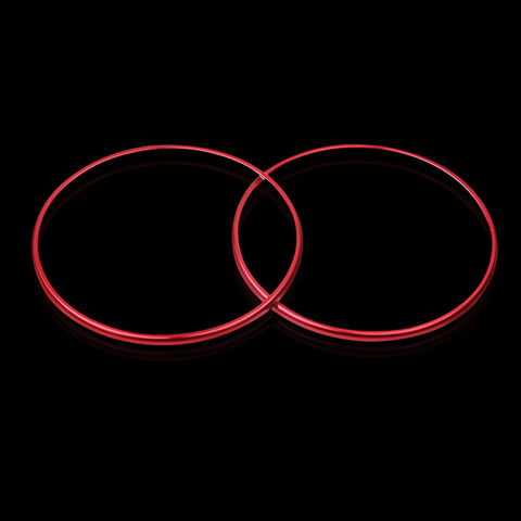 4pcs Blue/ Red Aluminum Car Door Audio Speaker Ring Cover Trim Decal for Mercedes Benz W205 C-Class GLC Class GLC200L 2015+