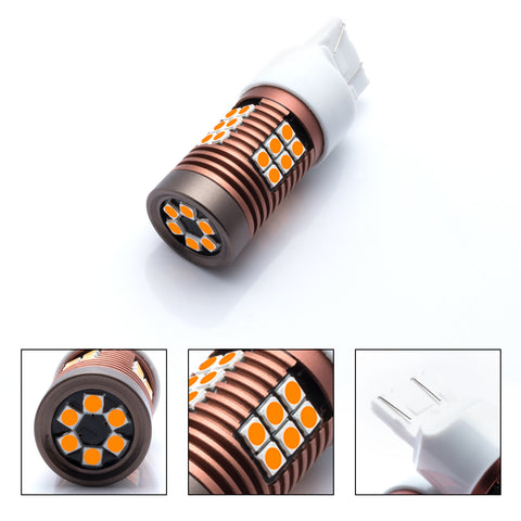 2x 30-SMD LED 7443 7440 7444NA Bulb for Brake Tail Stop Light Front Rear Turn Signal Lamp Parking Backup Reverse Light DRL Error Free