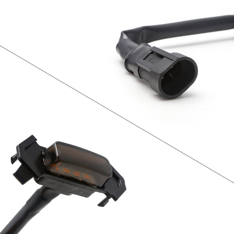 4pcs Smoked Lens Front Grille Amber LED Light Kit for Toyota Tacoma w/TRD Pro Grille 2016-2021 or RAV4 2019-2021